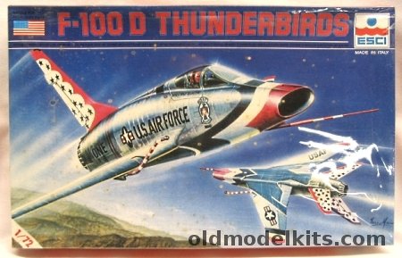 ESCI 1/72 F-100D Thunderbirds, 9024 plastic model kit
